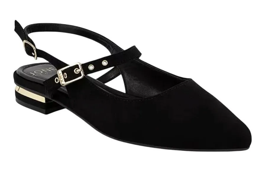 Jones New York Women's Quinema Slingback Mary Jane Flats in Black, Size 9