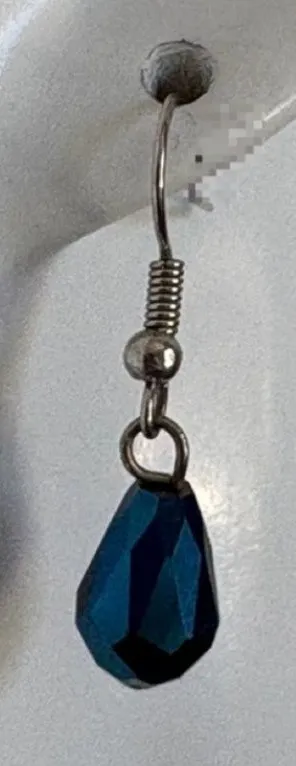 Blue Teardrop Earrings