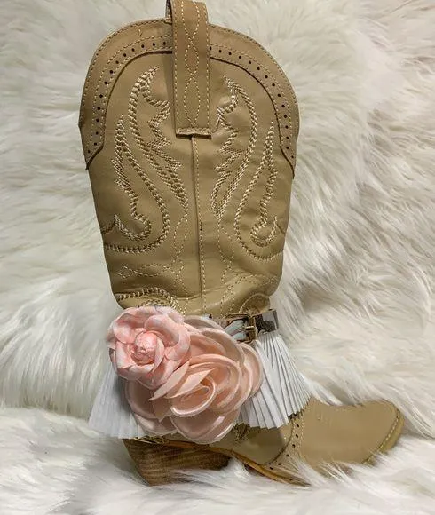 Boot Bands/Cuffs White