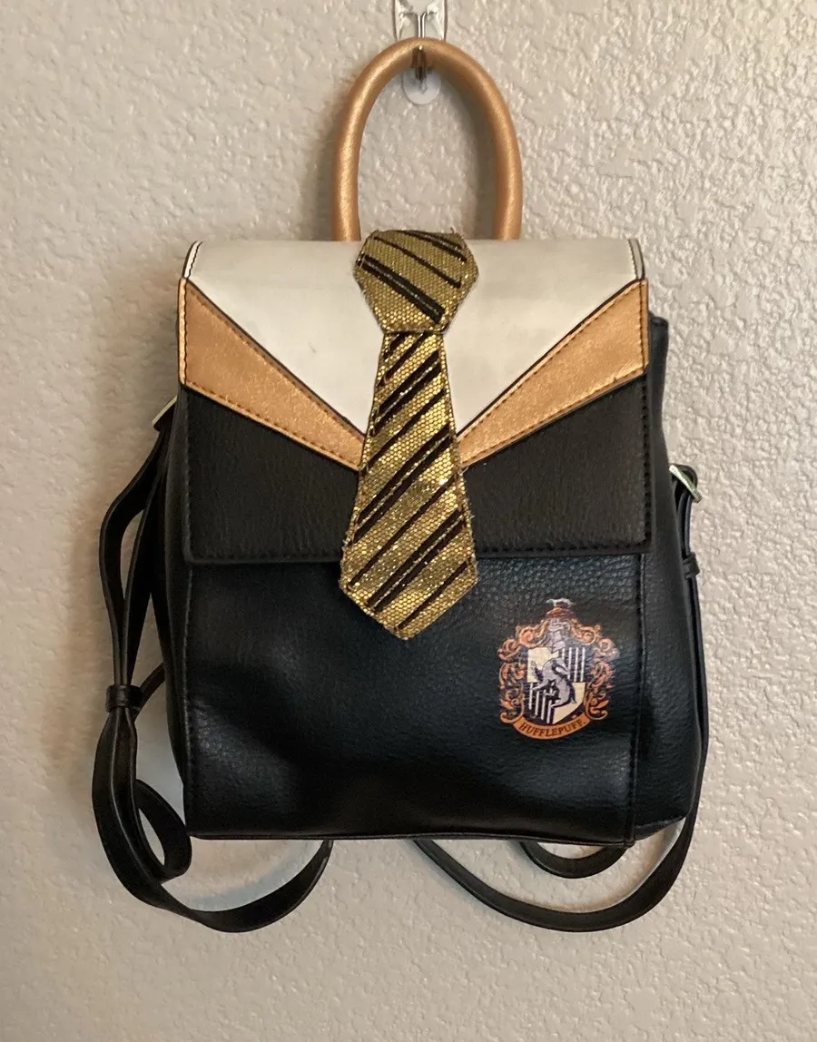 Universal Danielle Nicole Harry Potter Hufflepuff Uniform Mini Backpack Gold Black
