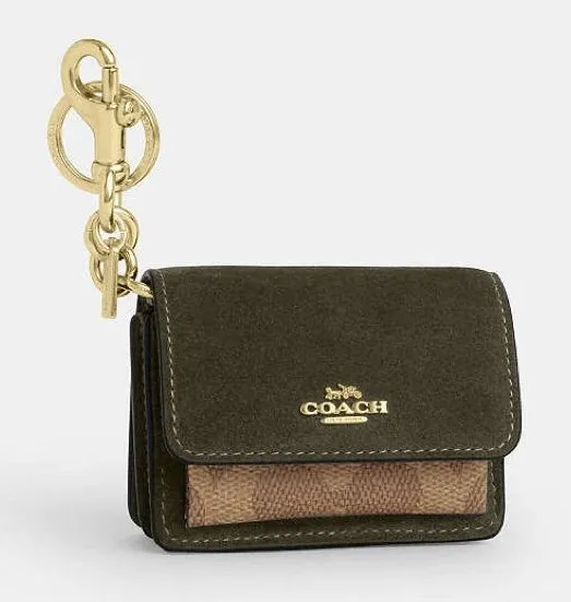 Coach Mini Klare Bag Charm In Signature Canvas CCE81