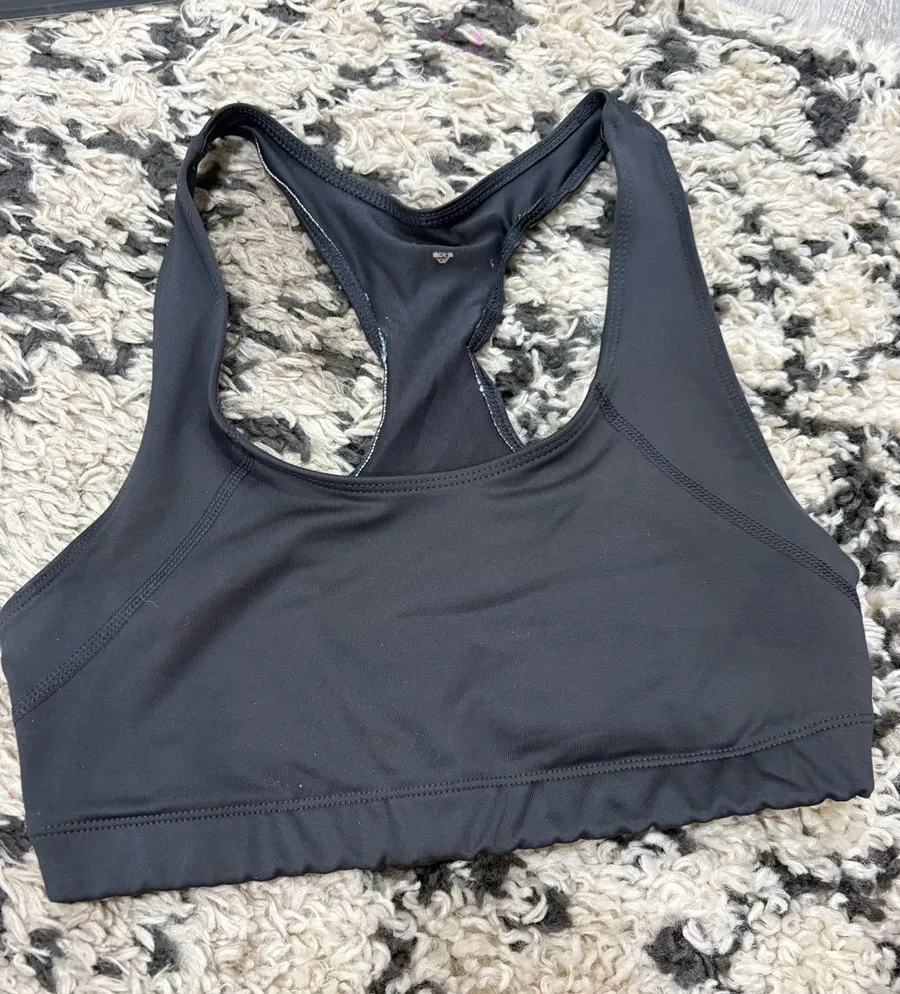 Black Racerback Sports Bra
