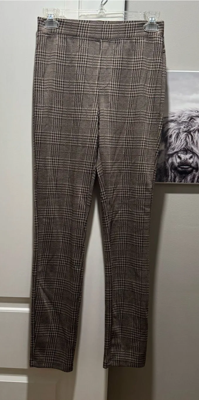 Halara high waisted houndstooth skinny work pants Size XS
