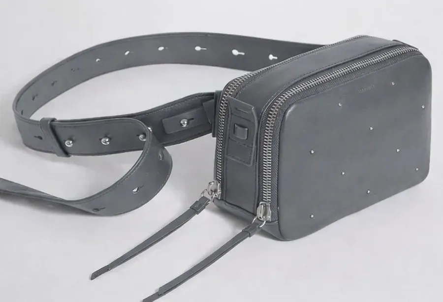 Allsaints Kathi Bumbag Crossbody in Seal Gray