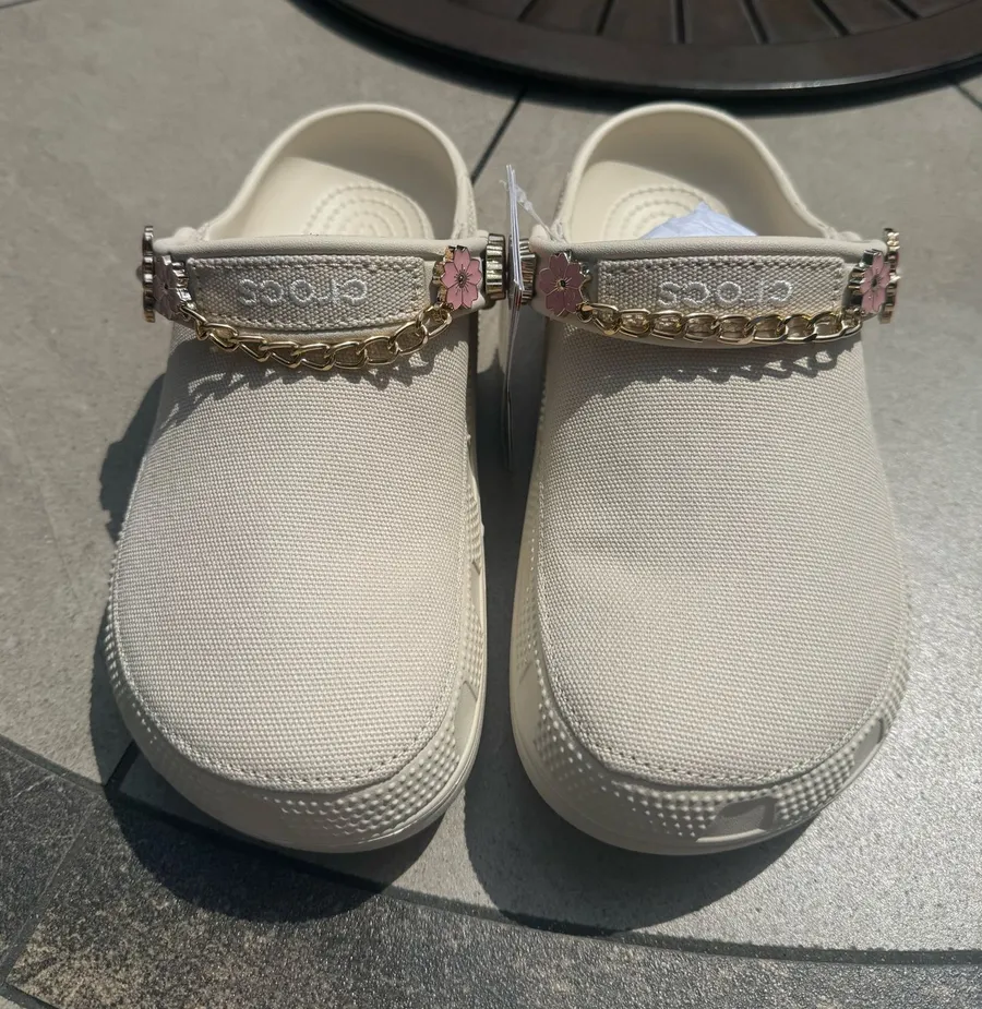 Crocs Crafted Clog with jibbitz in Stucco