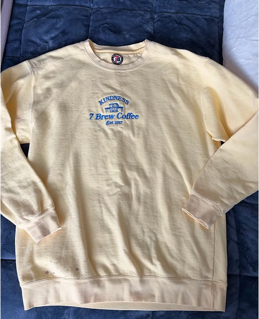 Seven Brew Sweatshirt Yellow Size L