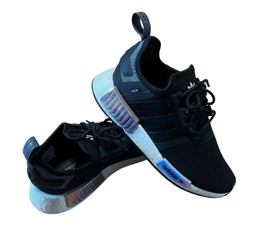 Adidas NMD_R1 Parley Iridescent Black Sneakers |W Sz 7.5 (Fits like 8.5)