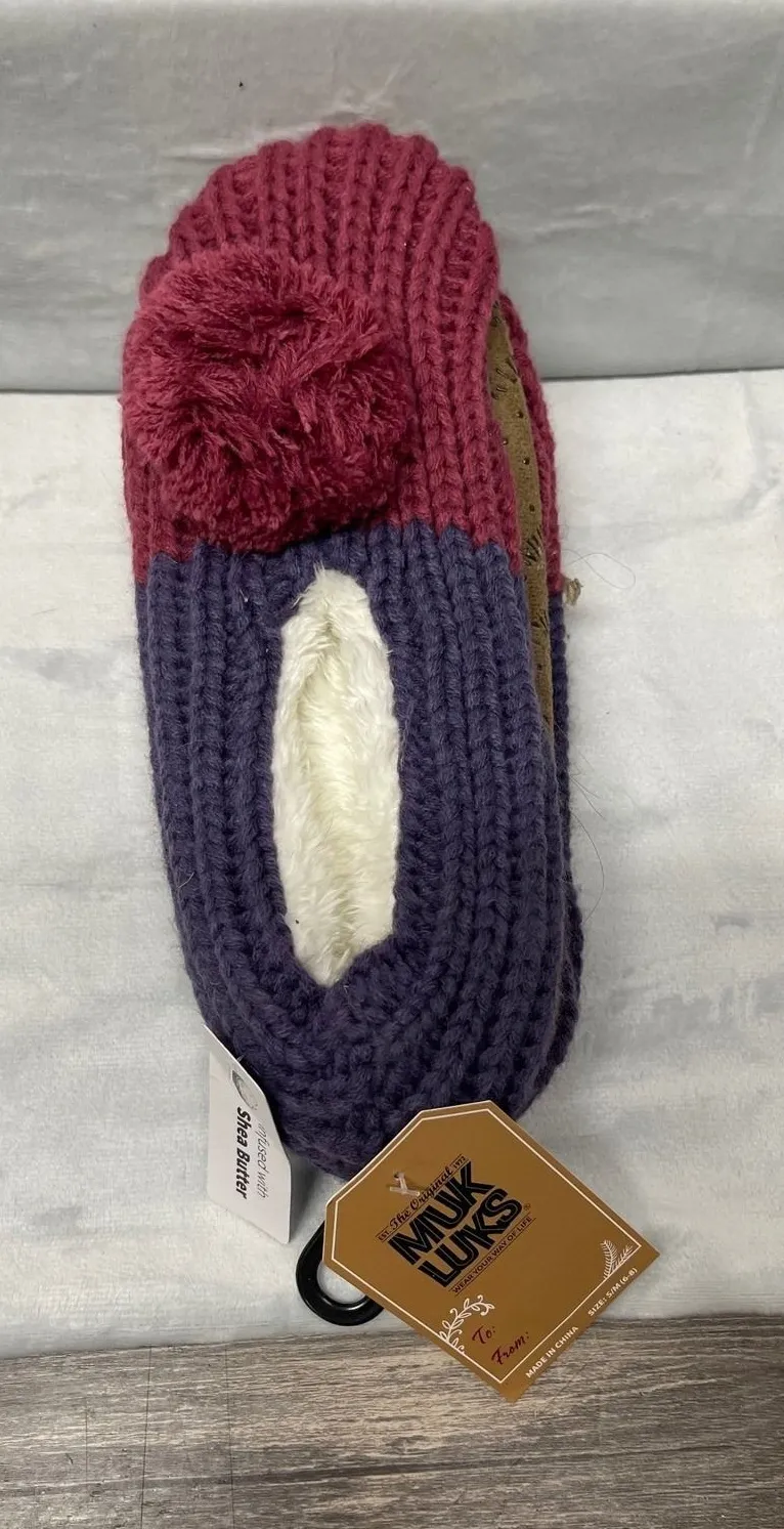 Muk Luks Slipper Socks Women SM 6