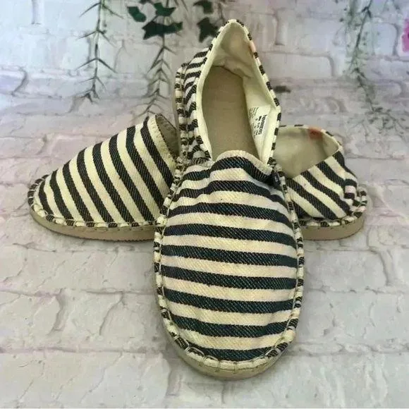 Havaianas Striped Espadrille Flats Size 7