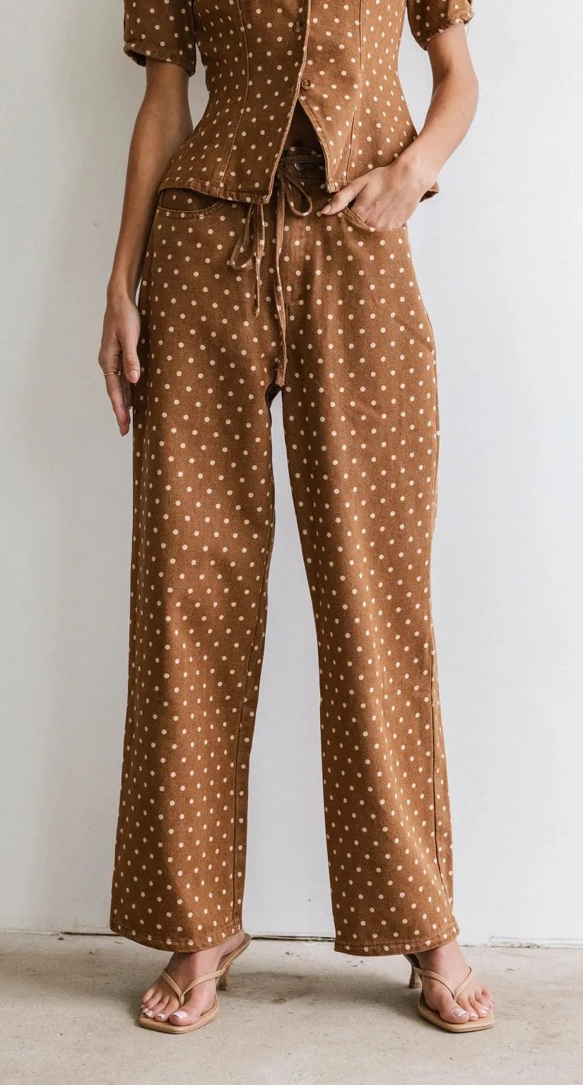 Tony Polka Dot Baggy Jeans