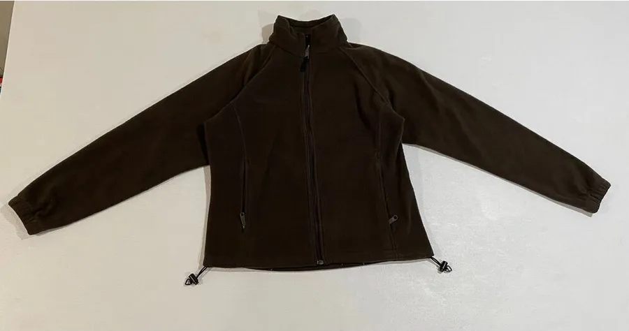 Columbia Brown Zip-Up Fleece Jacket Women’s Medium Outdoor Essential