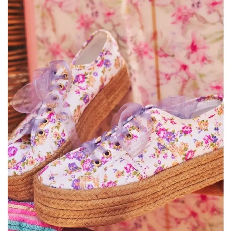 LoveShackFancy x Superga Platform Espadrilles Sz. 41.5 (US 10)