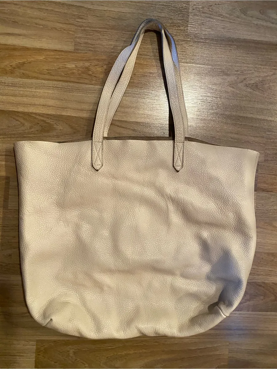 Cuyana Cream Leather Tote Bag — AS IS