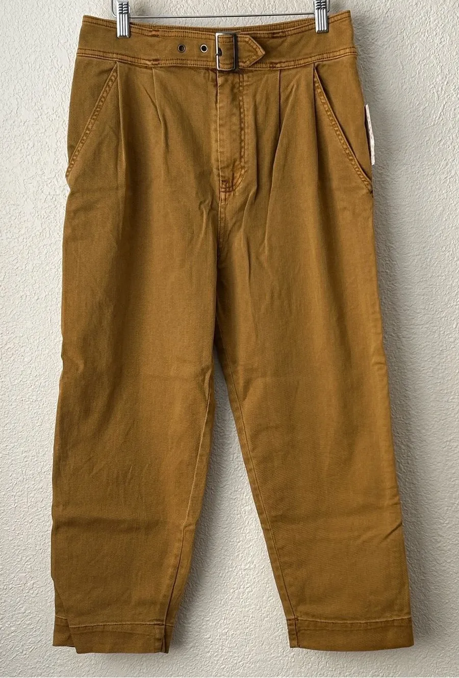Free People Size 6 Seamed Like the Real Thing Straight Leg Cropped Trouser Pants