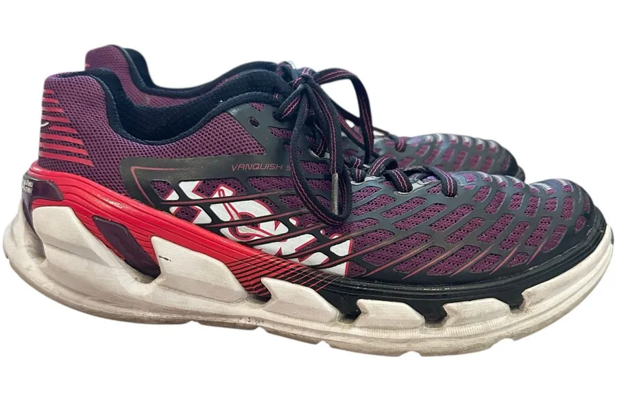 Hoka One One Vanquish 3 Grape Juice Virtual Pink Running Shoes Cushion Sporty Purple Size 7