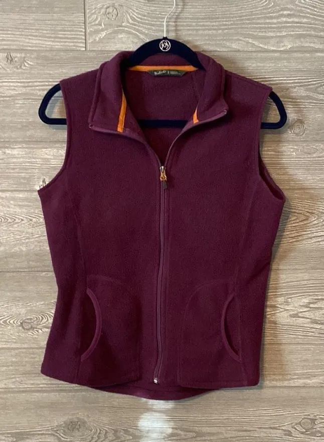 WOOLRICH SZ SMALL ZIP FRONT FLEECE VEST