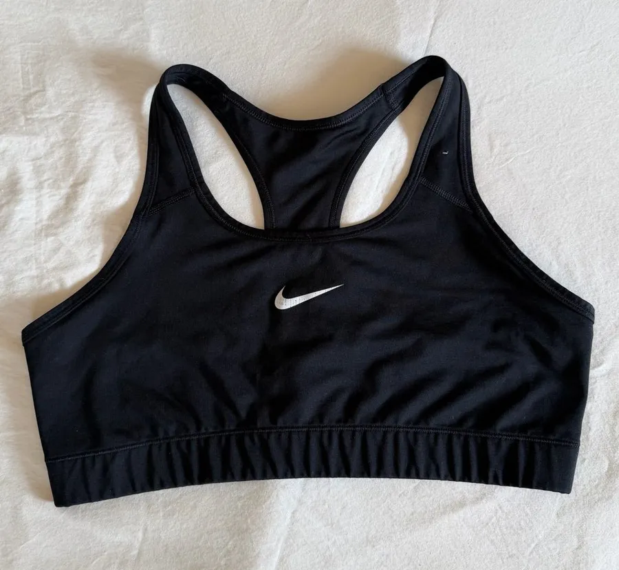 Nike Victory Dri-FIT Medium Support Racerback Sports Bra Black XL