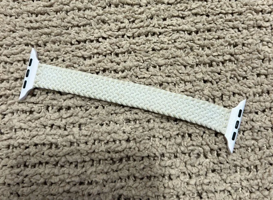 Sleek black nylon watch band