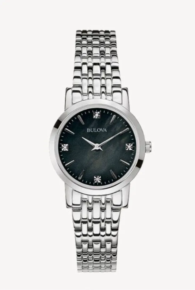 NWT Bulova Stainless Steel Diamond Watch