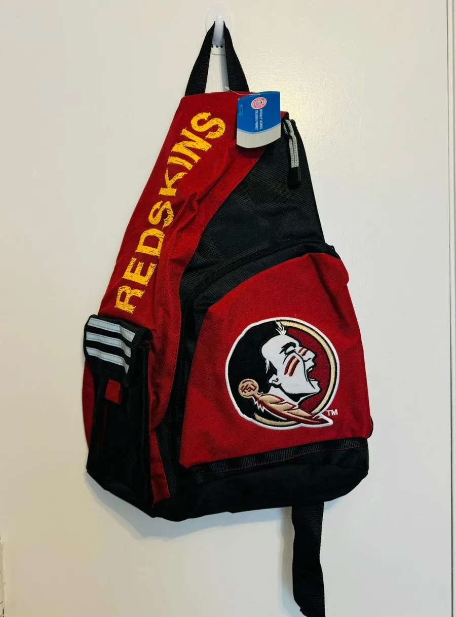 Florida State RedSkins sling backpack, crossbody bag New Red