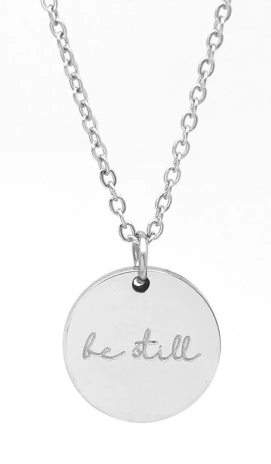 Be Still Necklace Silver