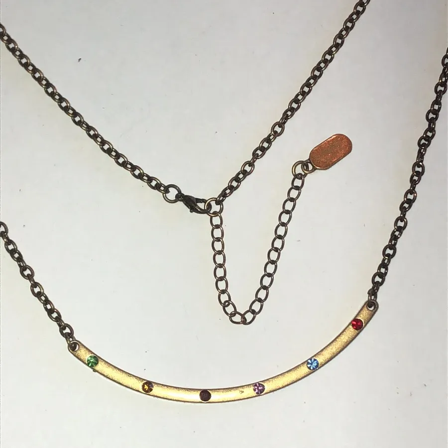Marvel Avengers: Endgame Infinity Stone Bar Necklace