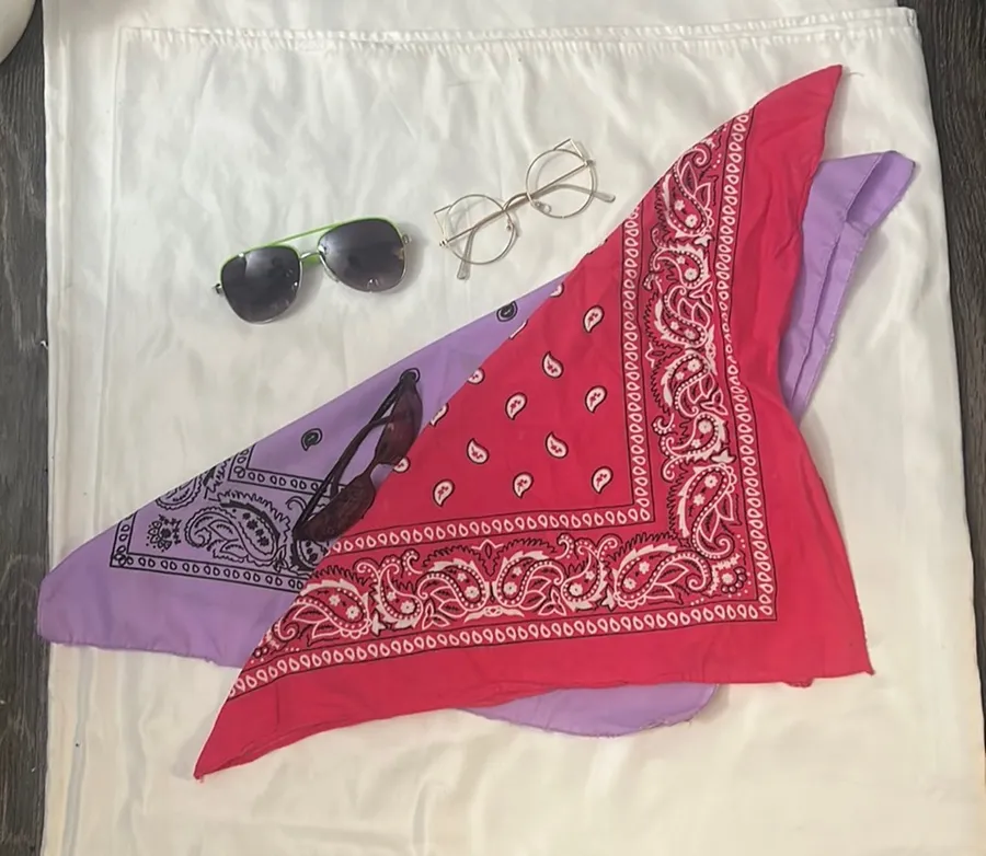 Festival Bundle Sun Glasses Bandannas Bikercore Retrogirl Glam Rocker Barbie Purple