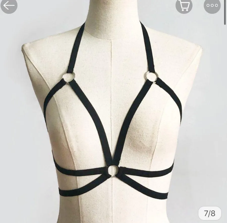 Caged Soft Harness Black New