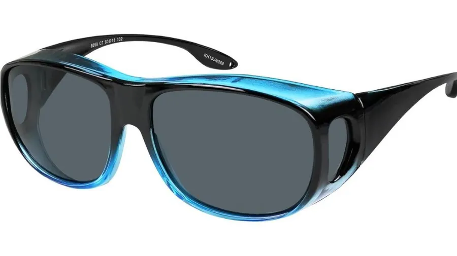 YOGO fit over Sunglasses Stylish Black and Blue 60