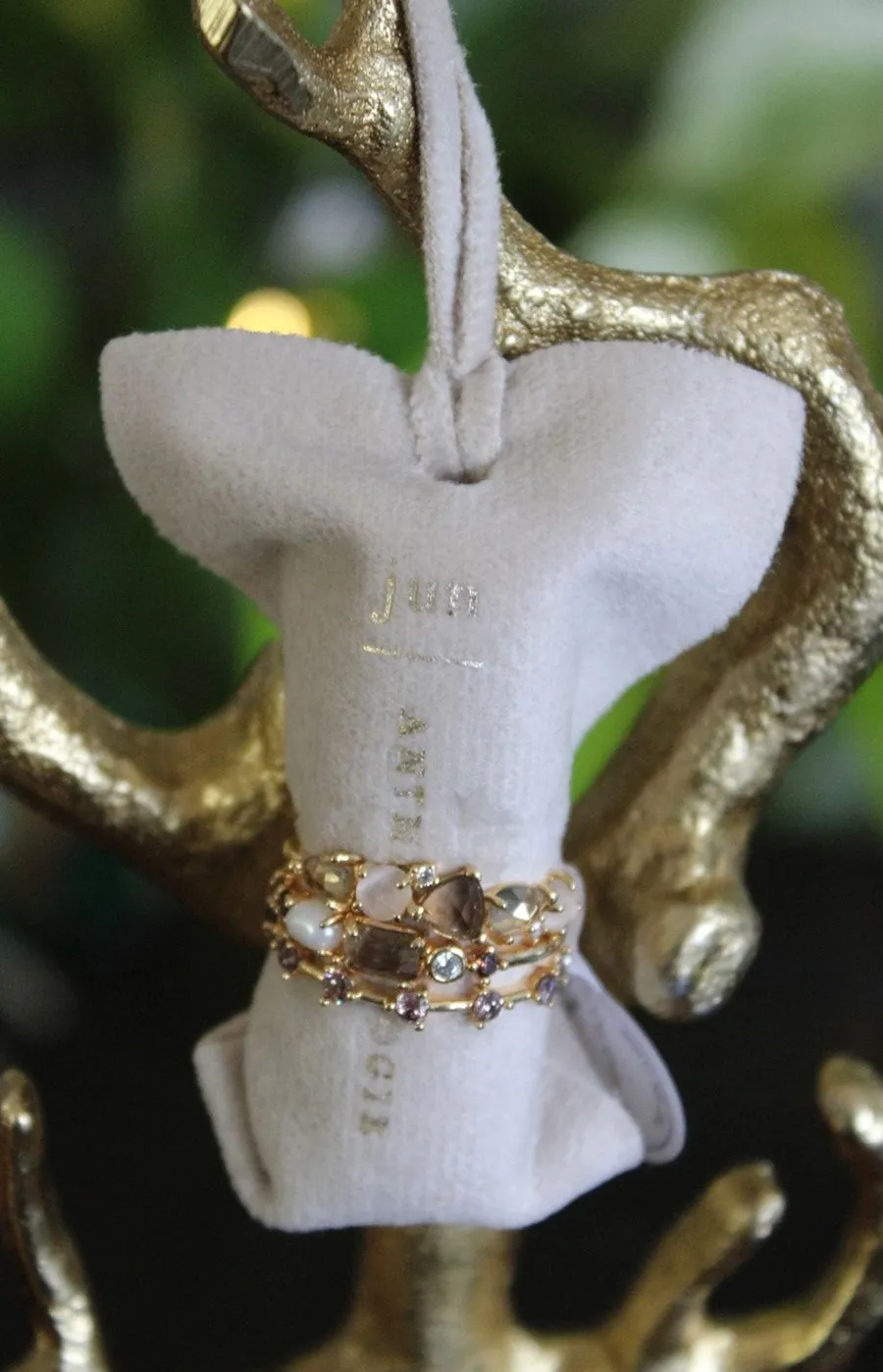 Anthropologie June Birthstone Stacking Ring Set | Size 6 | NWT | | MSRP $58
