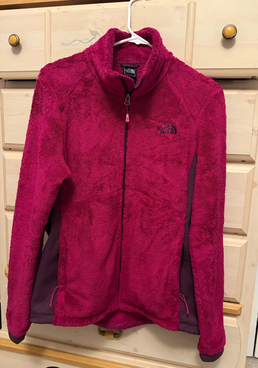 Fuchsia North Face Fleece Jacket