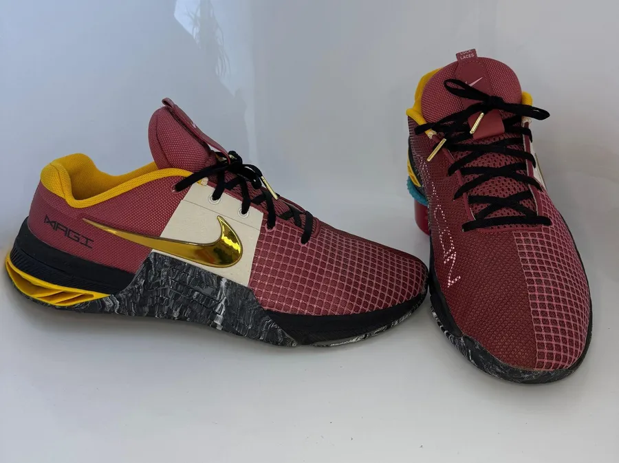 Nike Metcon 8 Men's CrossFit Trainer Size 14 Maroon Yellow Gold Worn Once