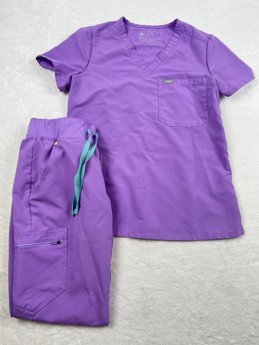 FIGS Lilac Dawn Scrub Set Catarina Top Zamora Joggers Women’s XS