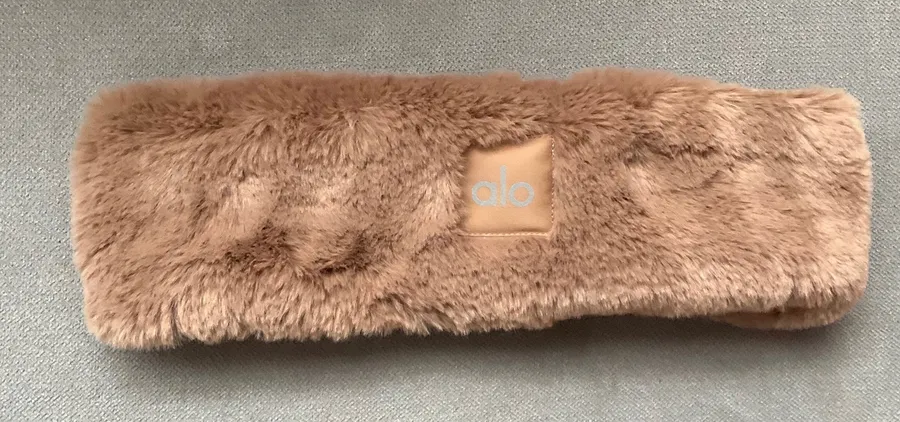 Alo Yoga Faux Fur Ear Warmers Toasted Almond