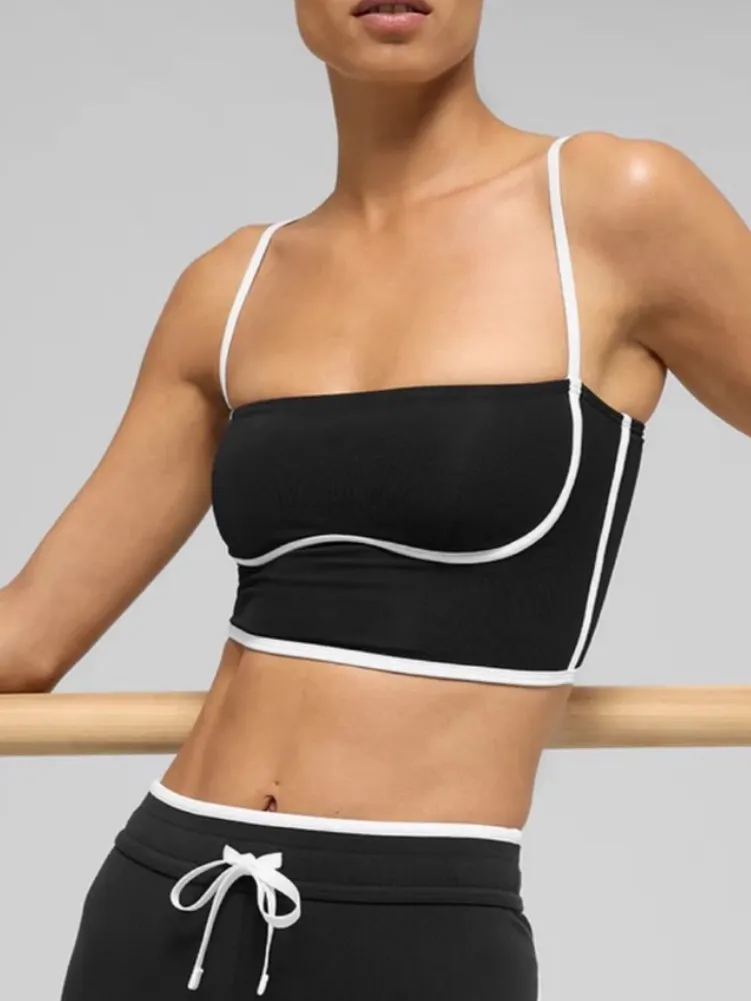 ALO Airbrush Streamlined Bra Tank NEW