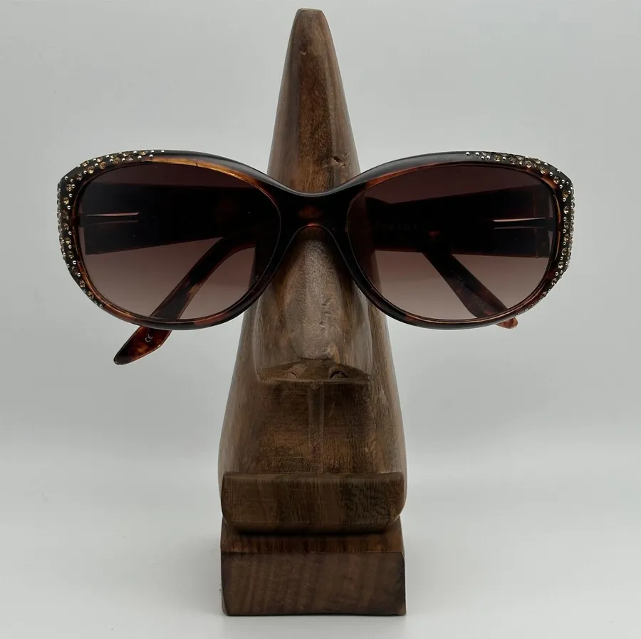 Fossil Mallory Women's Tortoise Shell Sunglasses with Rhinestone Accents