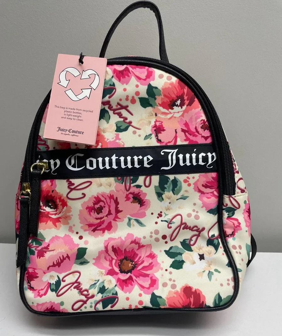 Juicy Couture Pick Your Petal Mini Backpack Floral Flowers New with Tags