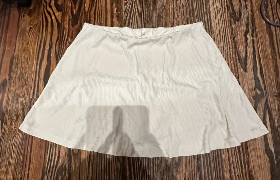 SKIMS RIBBED SKORT CREAM Women's Skirt