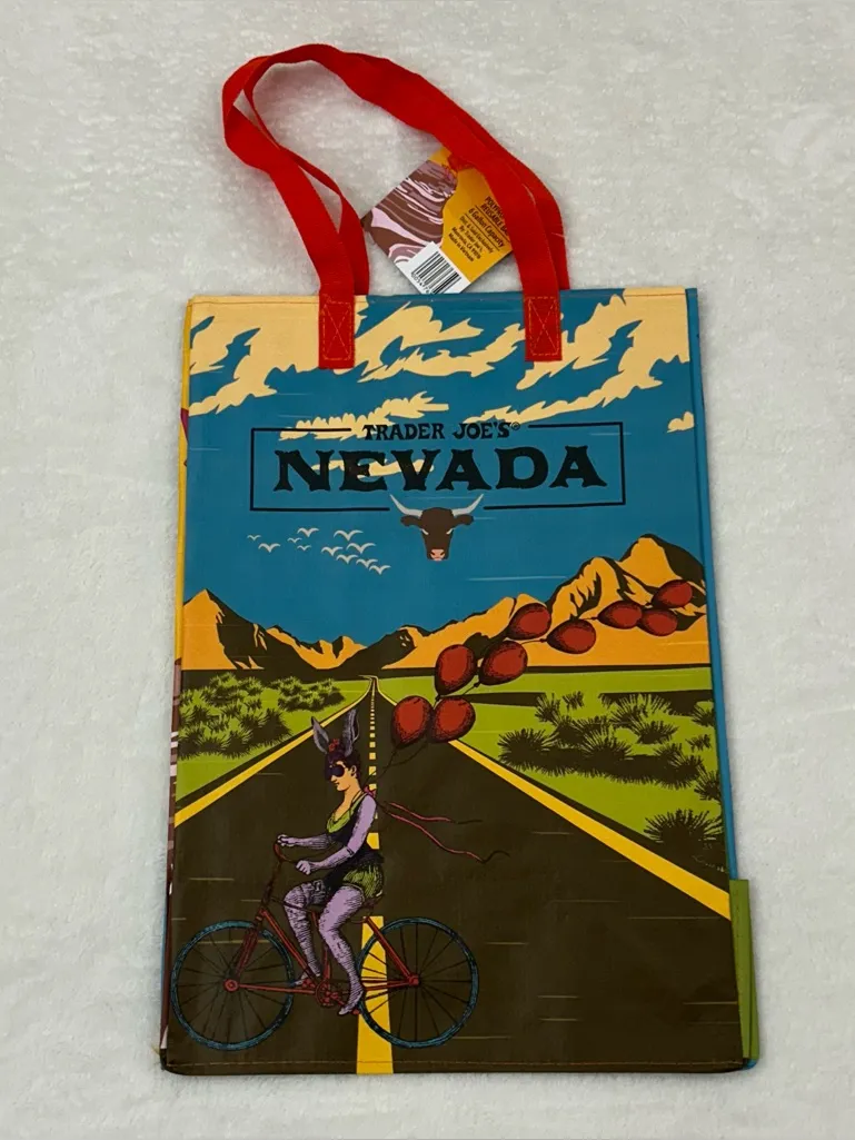 Trader Joe's Nevada 6 Gallon Reusable Grocery Tote Bag Limited Edition 16”x11”