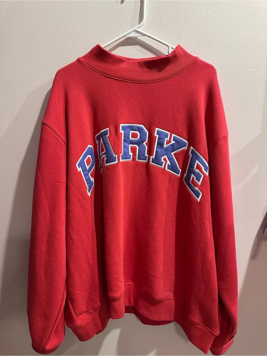 PARKE Coastal Low Tide Varsity Mockneck in Sail + Drift Size XXL
NWT Red