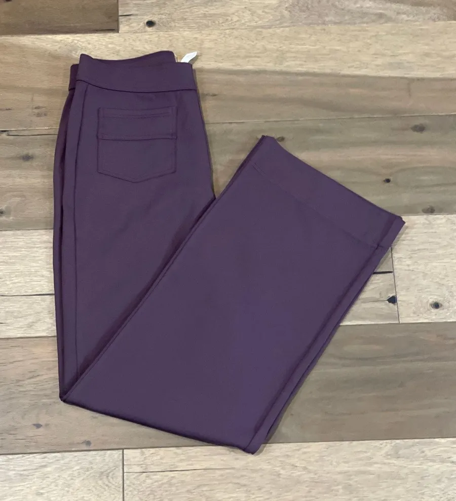 Halara DayStretch Evening Purple High Waisted Straight Leg Pants Size M