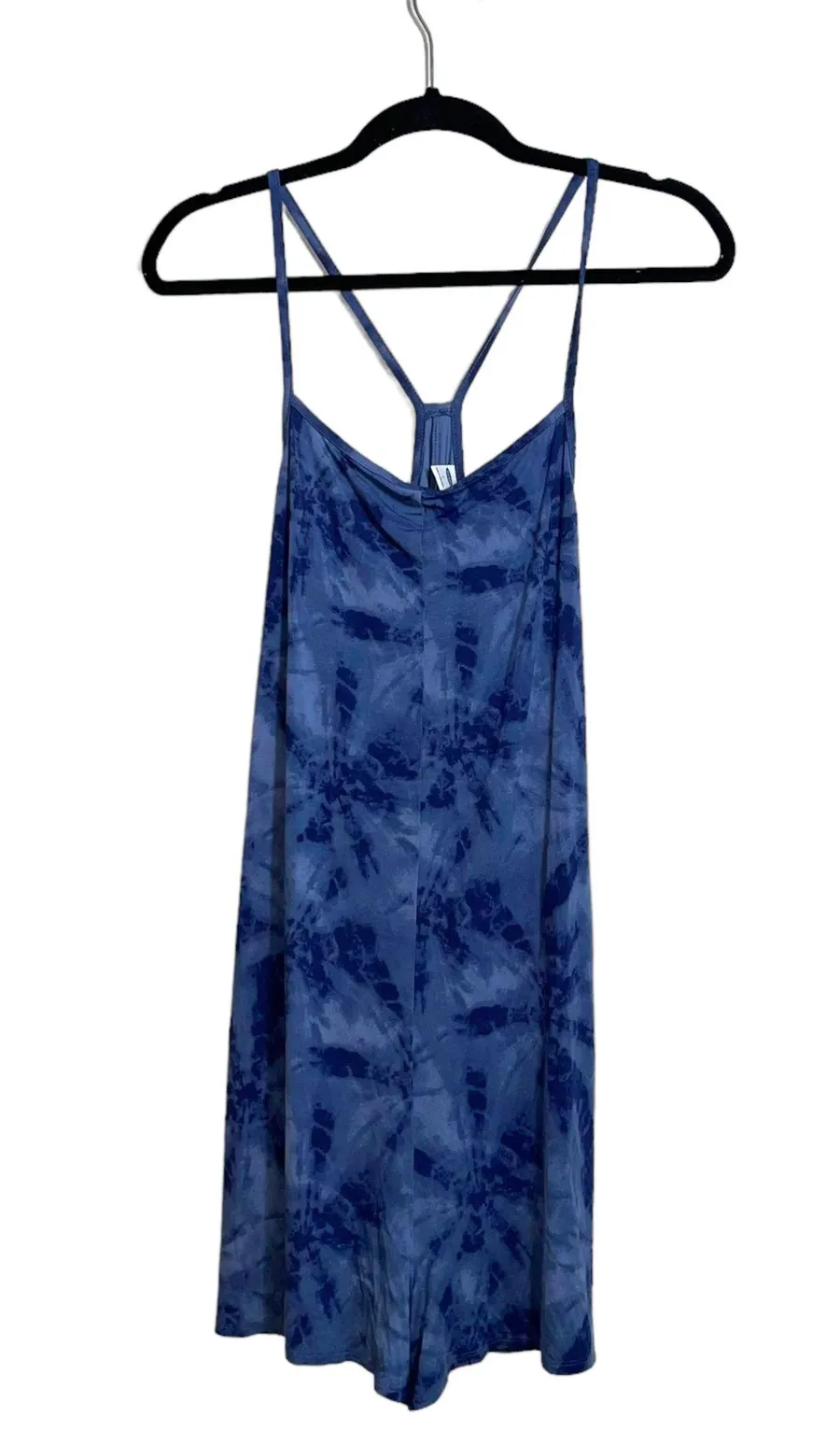 NWT Navy Blue Tie-dye Racerback Romper
