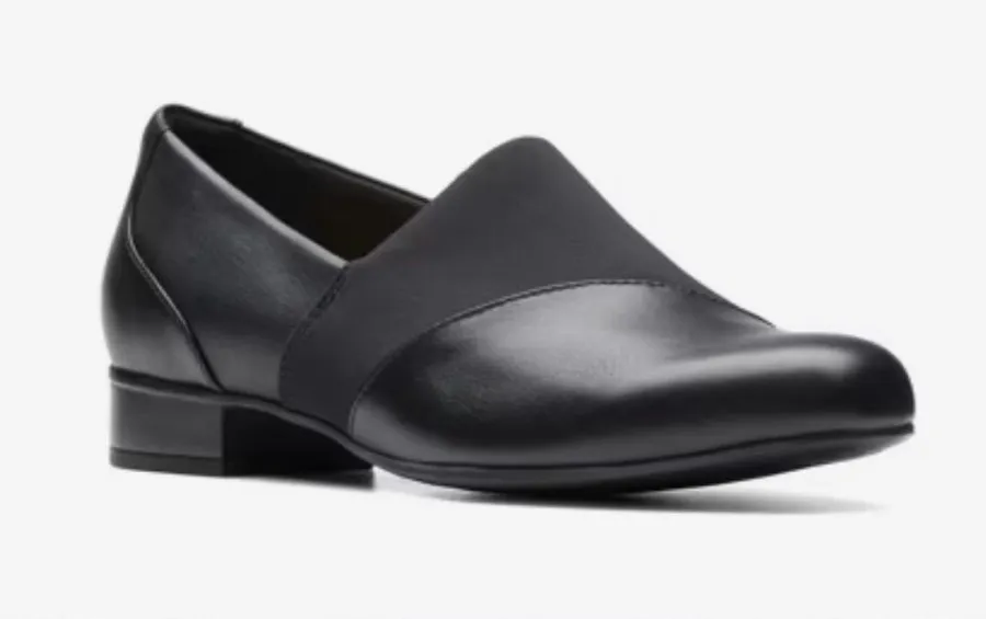 Women's Clarks Juliet Gem Slip On Flats Black 7.5 M New