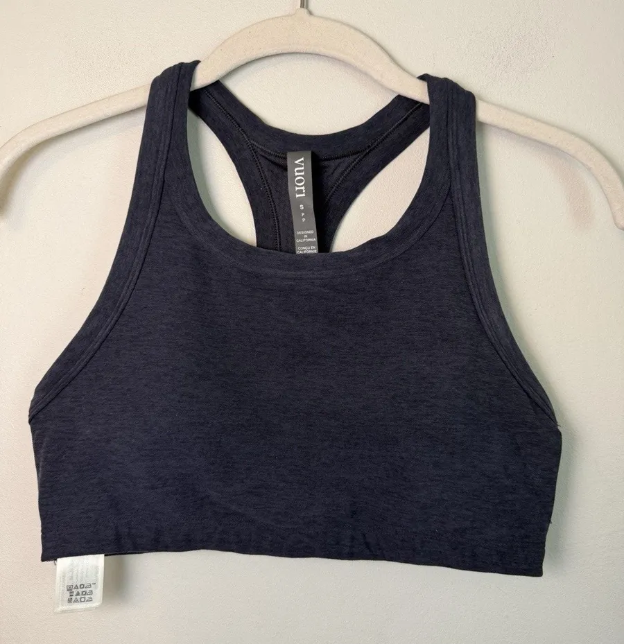 Vuori Elevation Racer Back Bra Midnight Blue Women's Sz S NEW $64