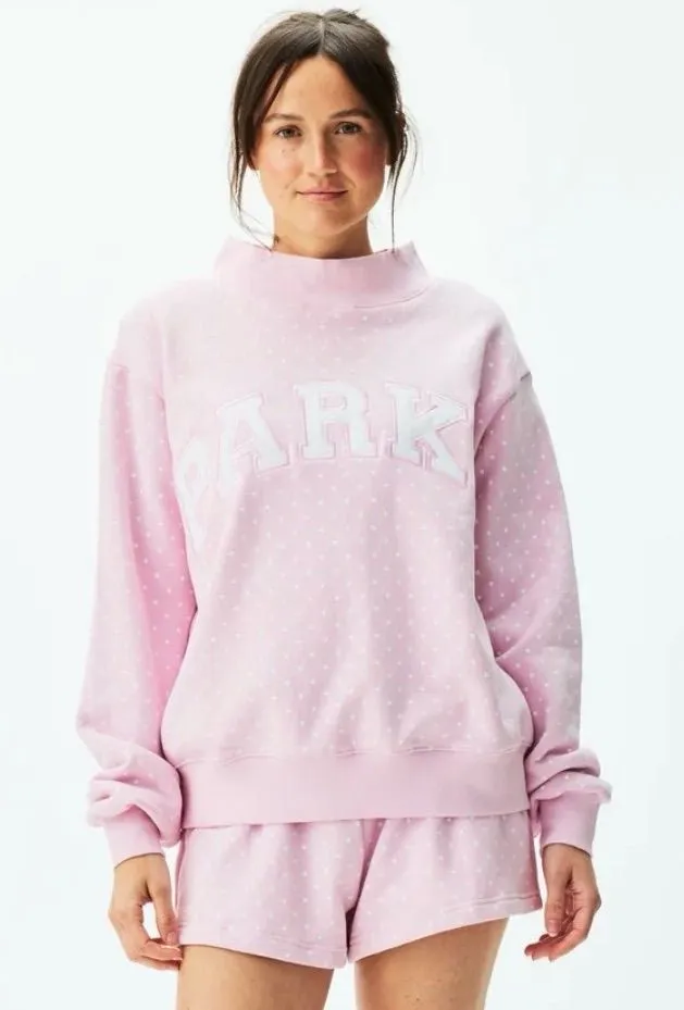Parke Pink All Over Polka Dot Women's Mockneck Sweater‼️SOLD OUT‼️