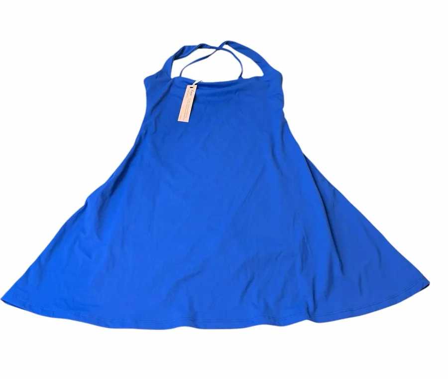 QINSEN Sapphire Blue Athletic Tennis Dress Built