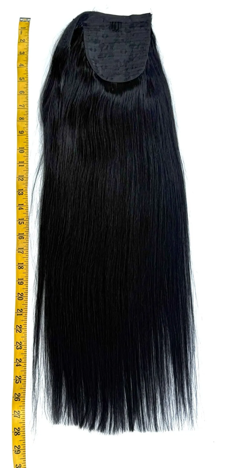 Real Human Hair Wrap Around Ponytail Pony tail 177g 28” Inches Hair Extensions Black Size undefined