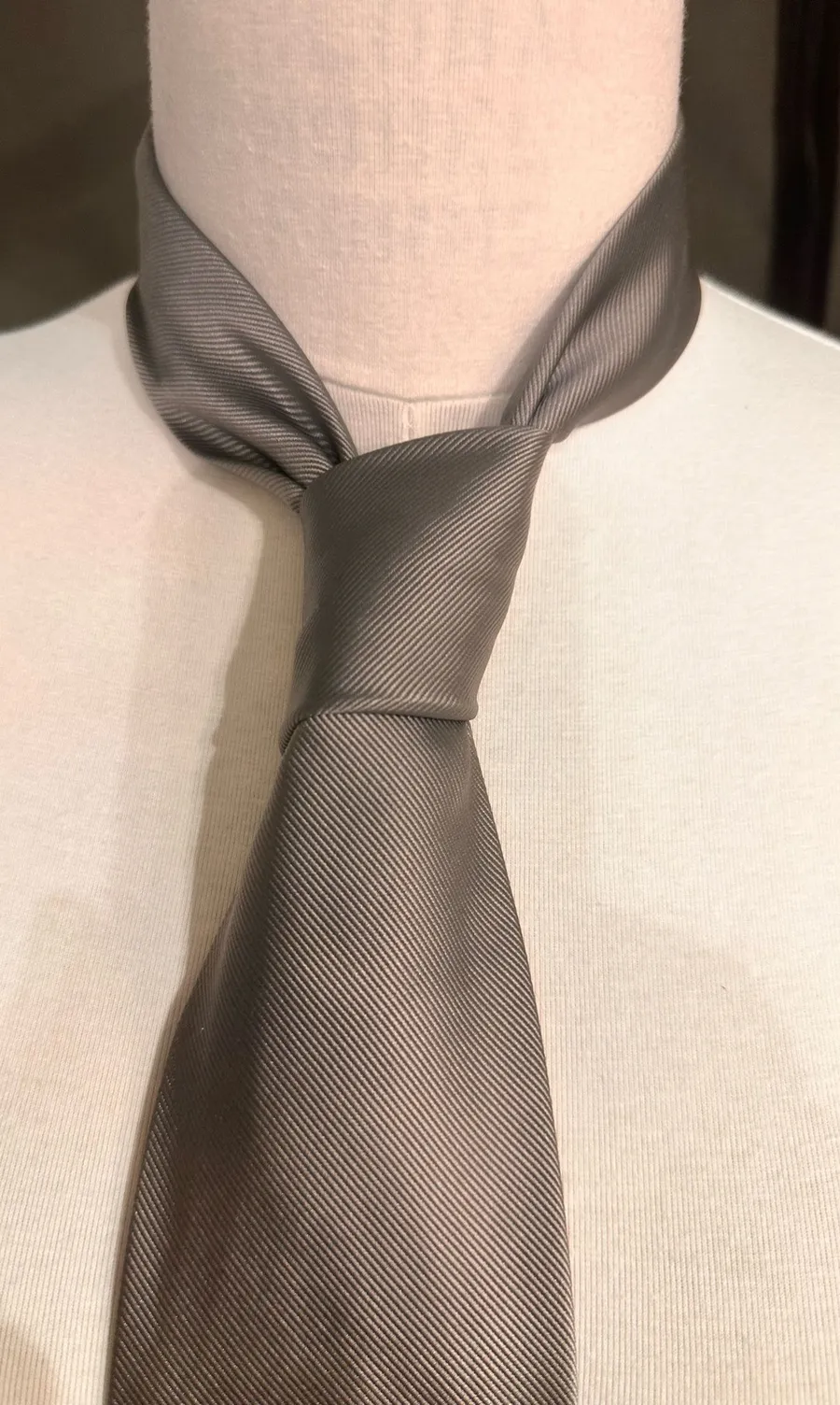 Jos.A.Bank Silk Tie Men's Necktie Executive Collection Grey Office