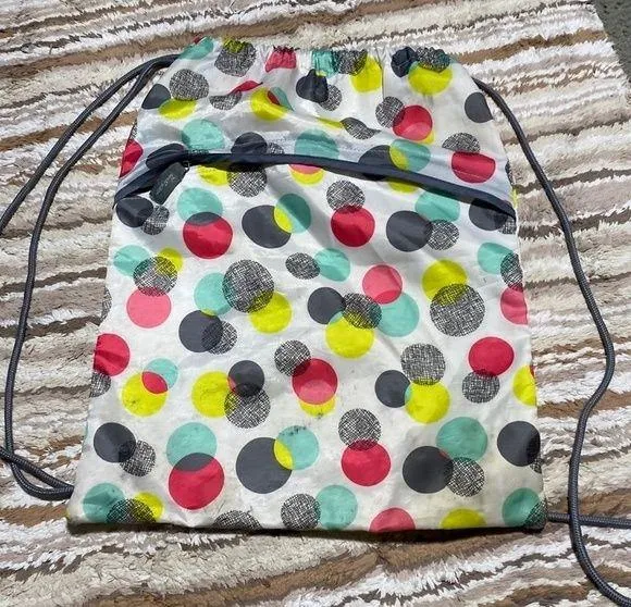 Thirty One Drawstring Cinch Sac Gift Bag White