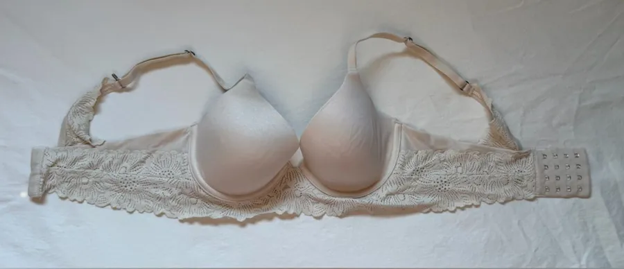 Aerie Sunnie Real Good Full Coverage Lightly Lined Bra Beige 34B Lace